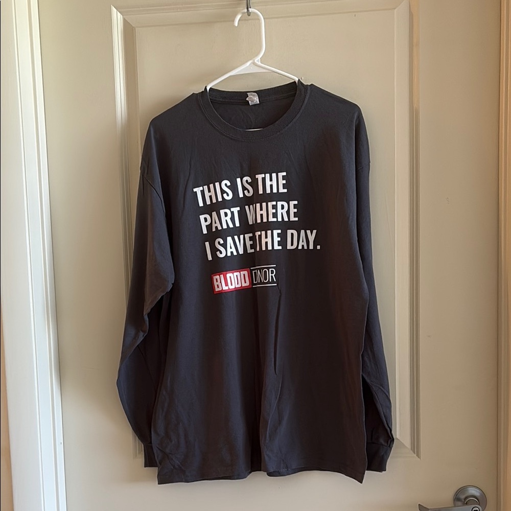 Graphic Long Sleeve Shirt - Black and White